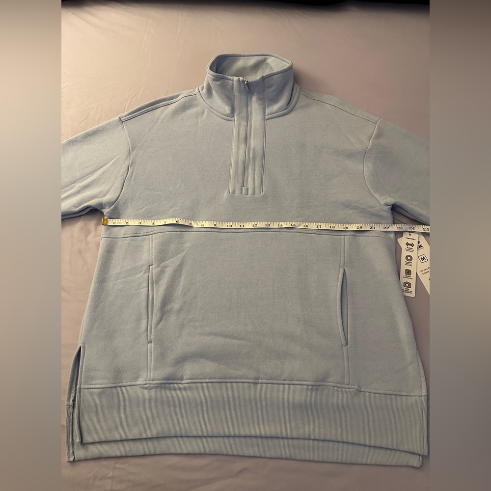 RBX Men's Sky Blue Half-Zip-Sweater